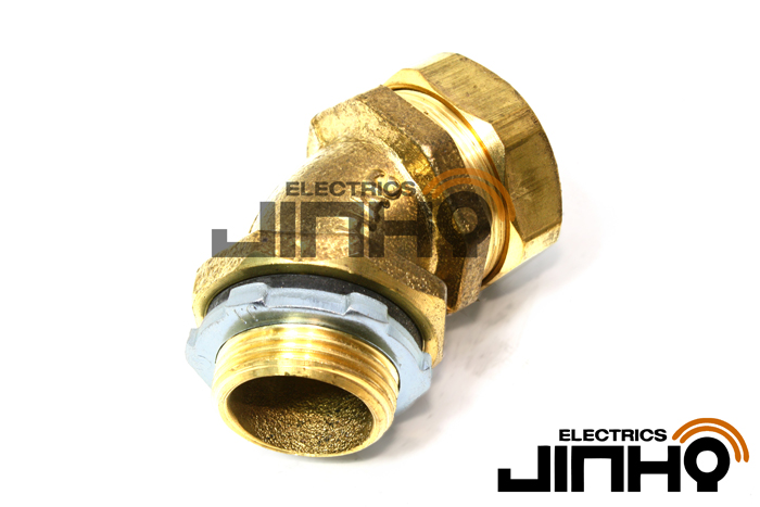황동 45도 콘넥타 (45 Connector Brass)